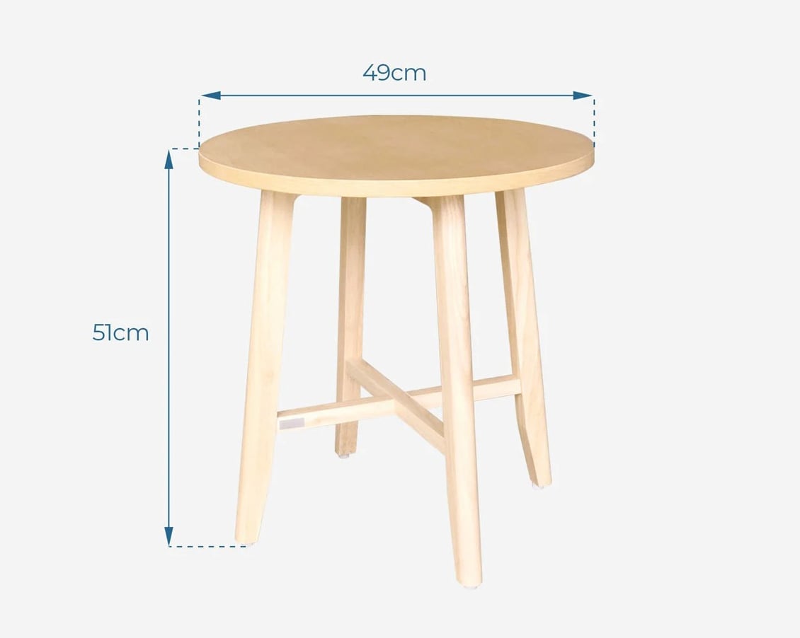 Bàn Sofa – Bàn Cafe – Bàn Trà Tròn Cao Gỗ LE DECOR OSLO 901 2
