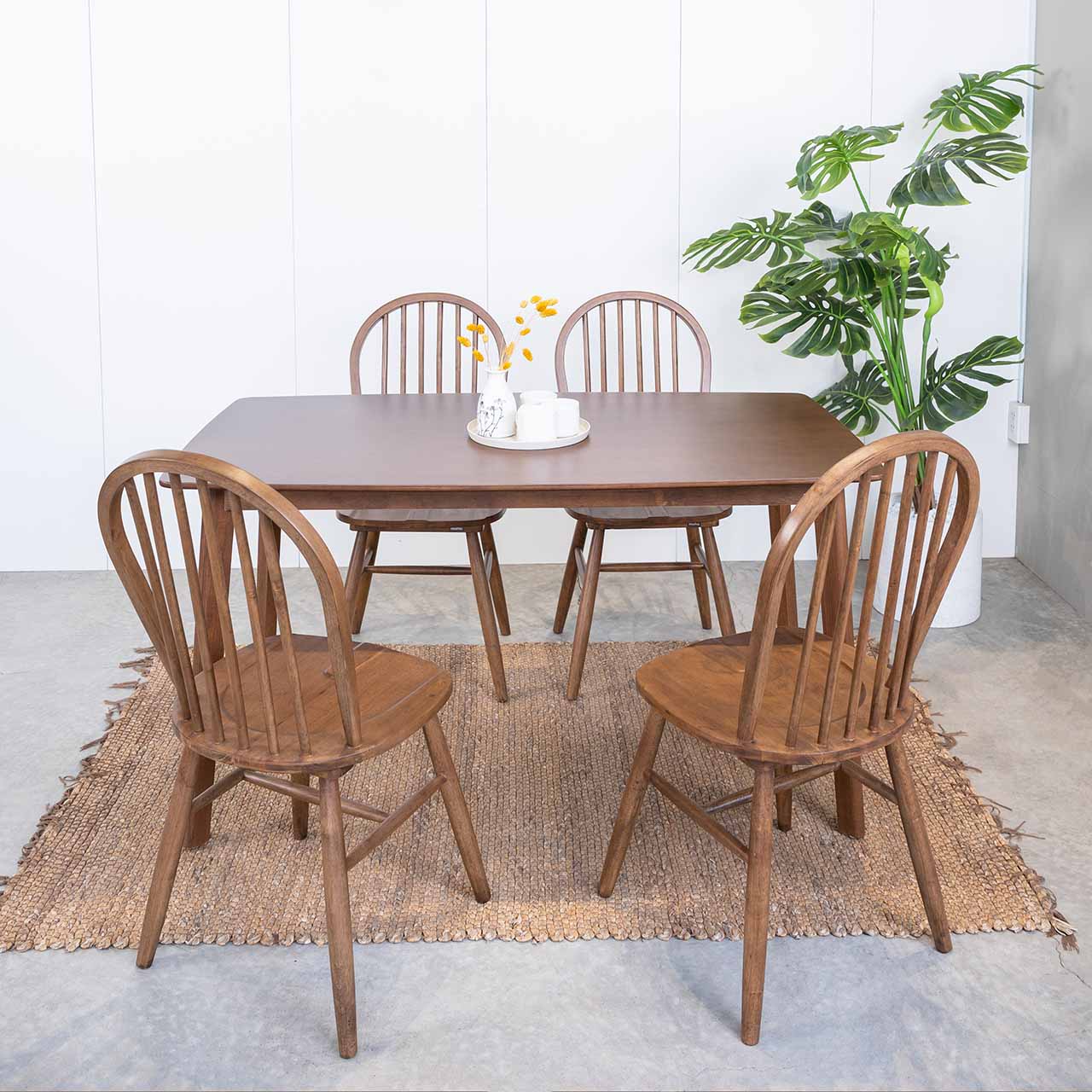 Bộ Bàn Ăn 4 Ghế Gỗ LE DECOR MILAN 901 (1m25) 31