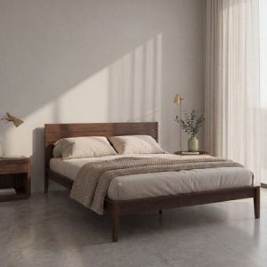 Giường Ngủ Gỗ LIENA Màu Nâu