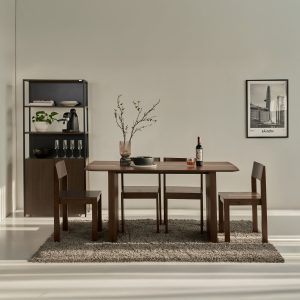 Bộ Bàn Ghế Ăn 4 Ghế Gỗ Tự Nhiên PLANK
