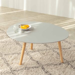Bàn Sofa – Bàn Cafe – Bàn Trà Gỗ Cao Su MILAN 601 Xám