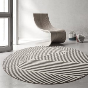 Thảm Curve tròn Đen